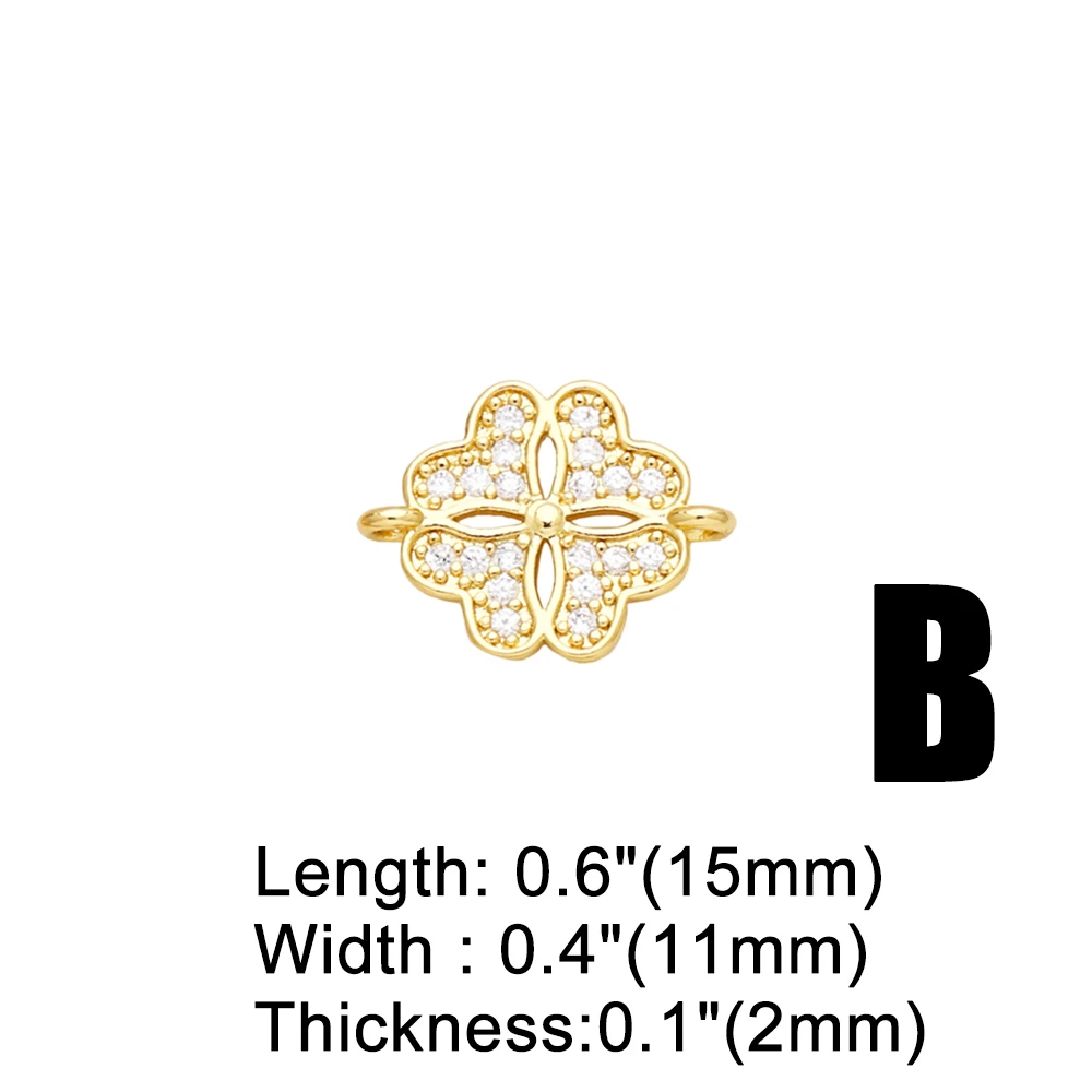 OCESRIO Round White Crystal Angel Charms for Bracelet Copper Gold Plated Virgin Mary Jewelry Making Supplies DIY chma209