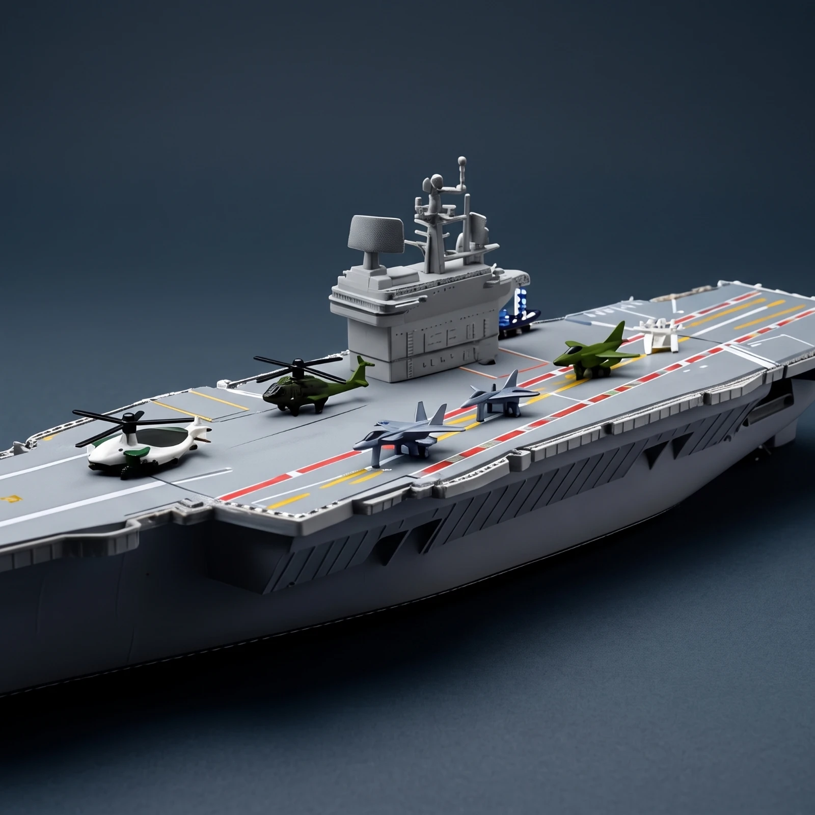 Aircraft Carrier Model Static Aircraft Carrier with Planes Desktop Lifelike for Collectors, Display Shelf, Office Desk