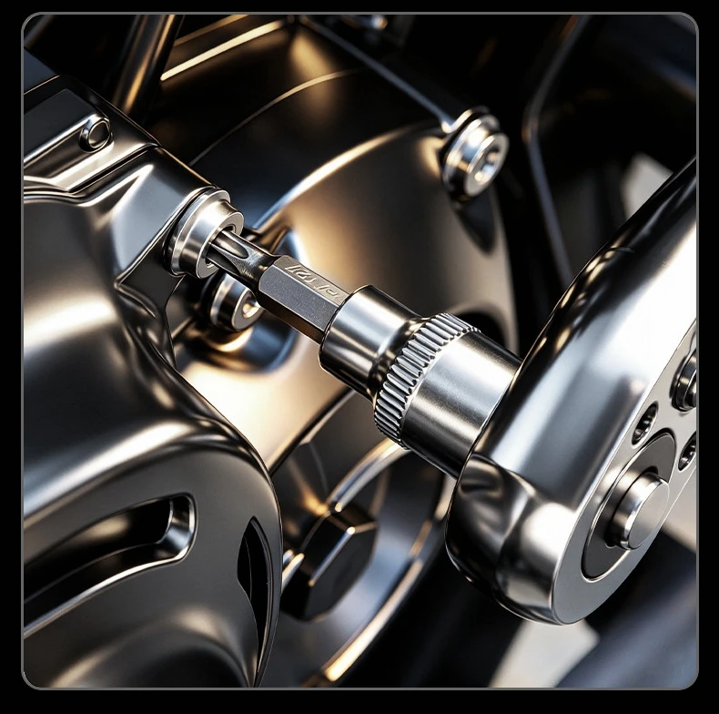 Professionelles 34-teiliges Torx-Bit- und E-Torx (Stern)-Steckschlüssel-Set mit männlichen und weiblichen E-Torx-Bits, Handwerkzeug mit Koffer – Detail 12