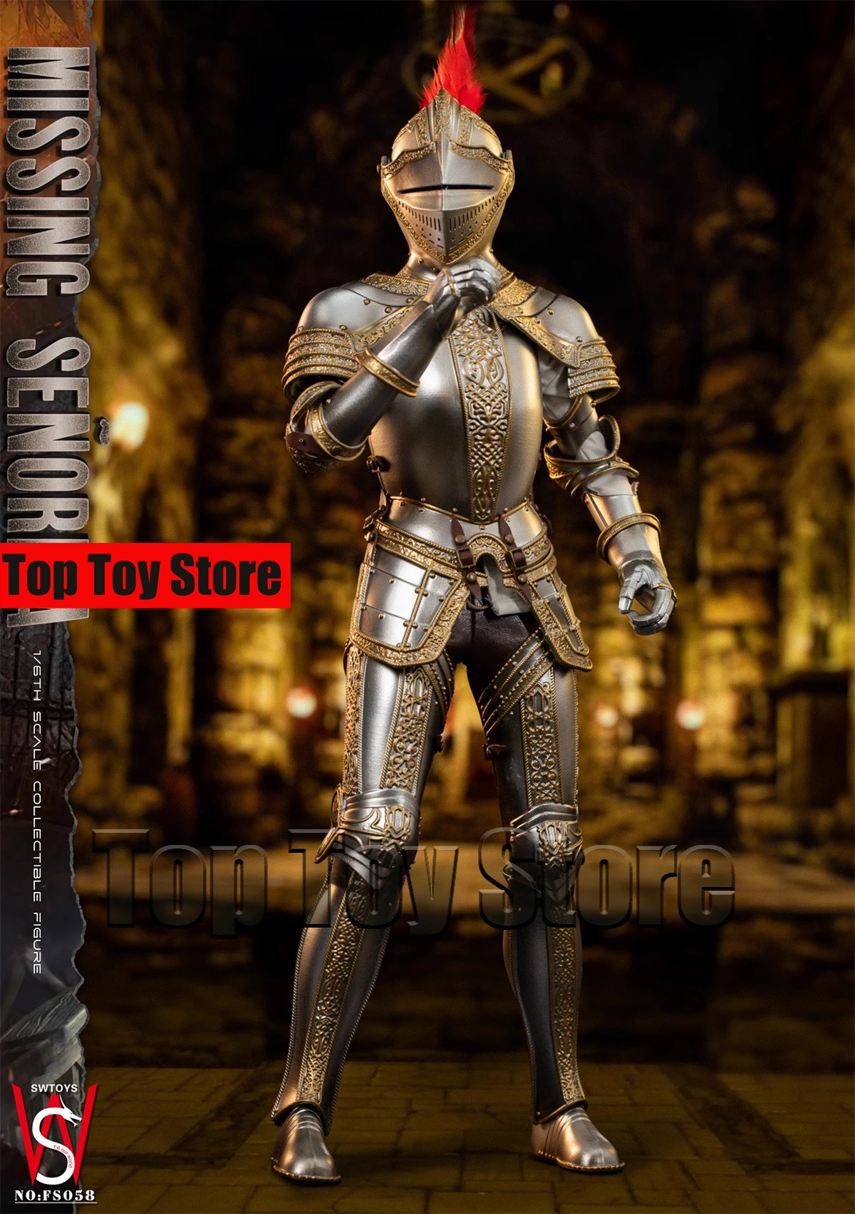 SWTOYS  FS058 1/6 Ashley Female Action Figure Set Model Wear European Armor 12'' Soldier Action Figurin Doll for Collectible Toy