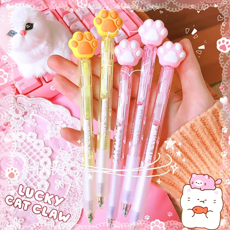 

Cute Cartoon Cat paw blue Ink Erasable Gel Pen kawaii student gel pen Study office blue gel pen erasable blue gel pen