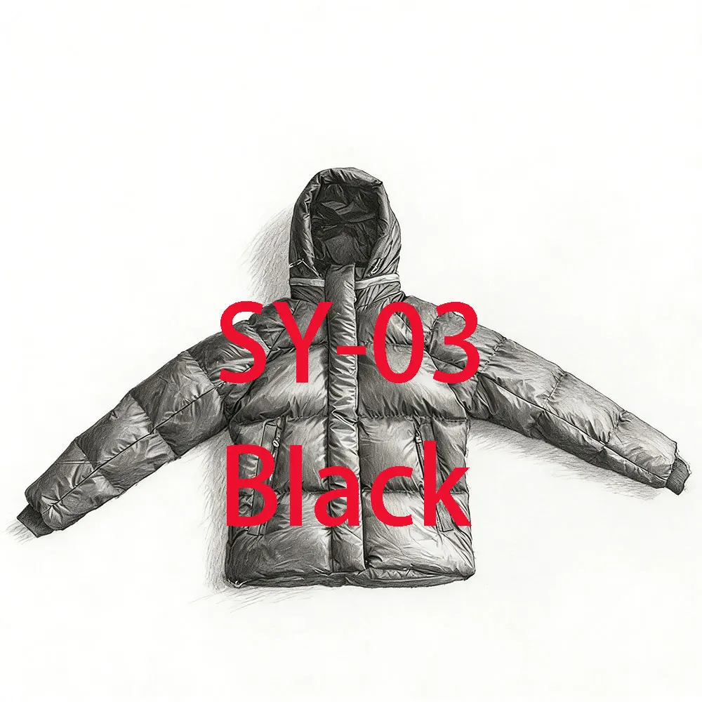 

SY-03 Warm for Men Plush Thick World Hoodies Casual Fashion Down Jacket Streetwear Clothing Coats Winter Jackets