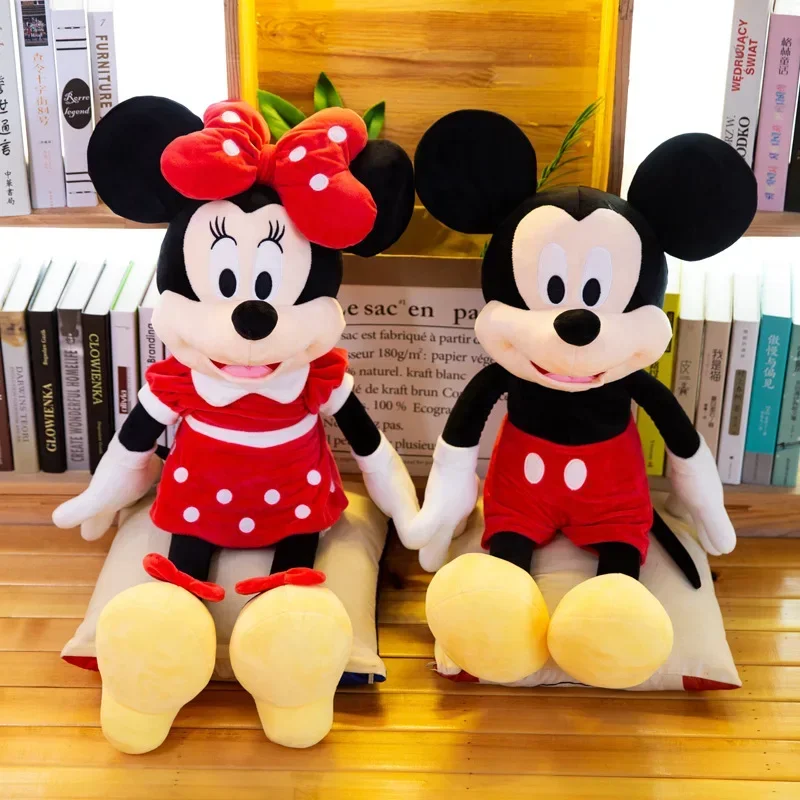 40/120cm Disney Mickey Mouse Minnie Pluszowe zabawki Klasyczne anime Śliczne lalki Poduszka Mysz Kawaii Wypchane zabawki dla dzieci Boże Narodzenie