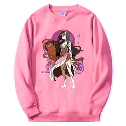 Demon Slayer Hot Japan Anime Hoodies Mens Nezuko Manga Graphic Crewneck Sweatshirt Harajuku Crewneck Hip Hop Pullover Streetwear