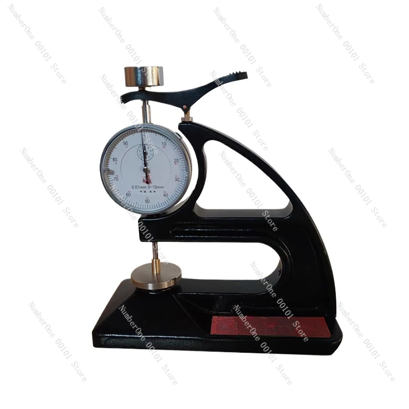 Rubber thickness gauge, tensile test piece thickness gauge, thin film measuring instrument, electronic pointer read-only