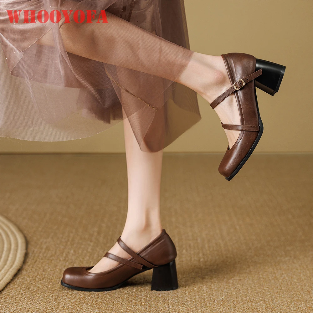 Wide Fit Heels - 2026 Herbst Elegante Braune Damen-Pumps mit