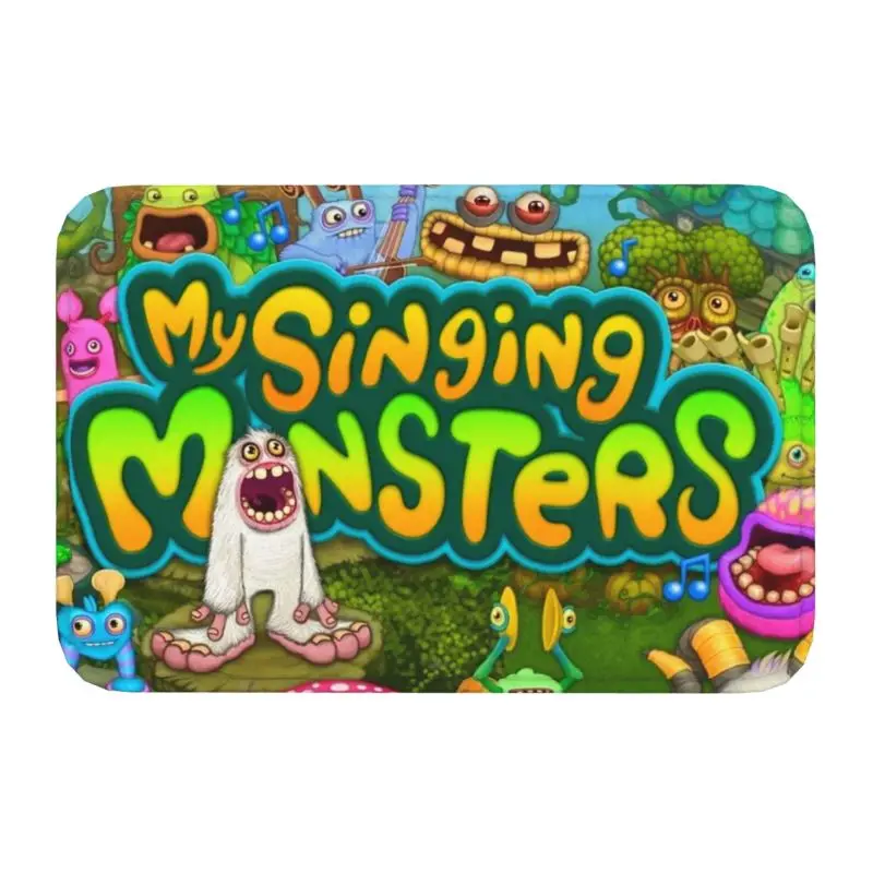 My Singing Monsters Front Door Floor Entrance Mats Outdoor Kitchen Bath Doormat Garden Carpet Rug