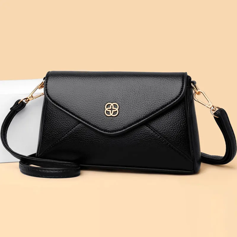 

Women Shoulder Bag Crossbody Fashion Messenger Bags Casual Summer Small Bag Middle Aged Mom Texture Soft Leather Handheld