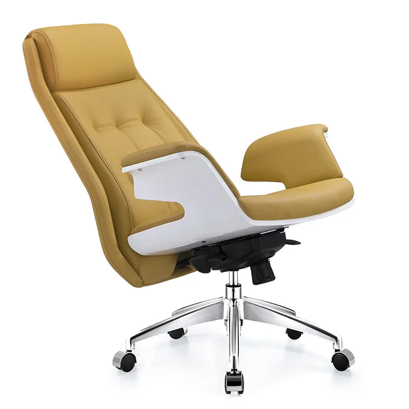 Backfarbe Boss, CEO, Manager, Supervisor, Bürostuhl, kreative Heimstudie, Computerstuhl, Weiß