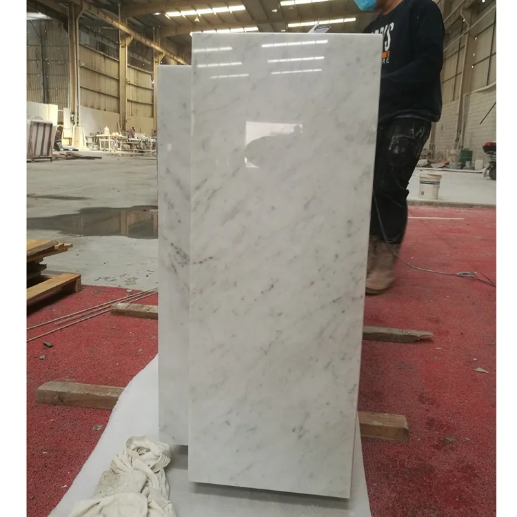 Customized Luxury Modern Bianco Living Room Sofa Cubic Plinth Low Marble Coffee Table Natural White Carrara Marble Coffee Tables