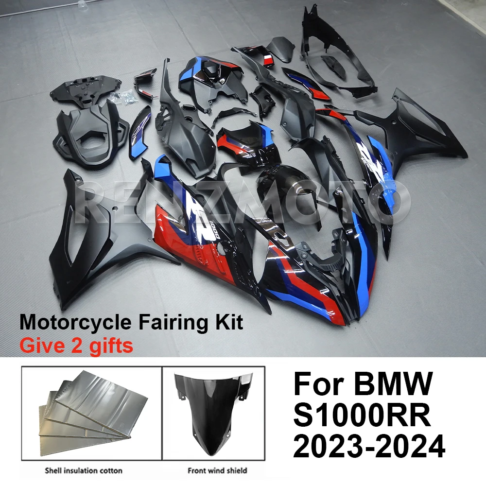 Motocicleta Fairing Set para BMW, Decoração Kit Corpo, Placa de Guarda de Plástico, Acessórios Shell, B1023-103a, BMW S1000RR, S1000 RR, 2022-2024