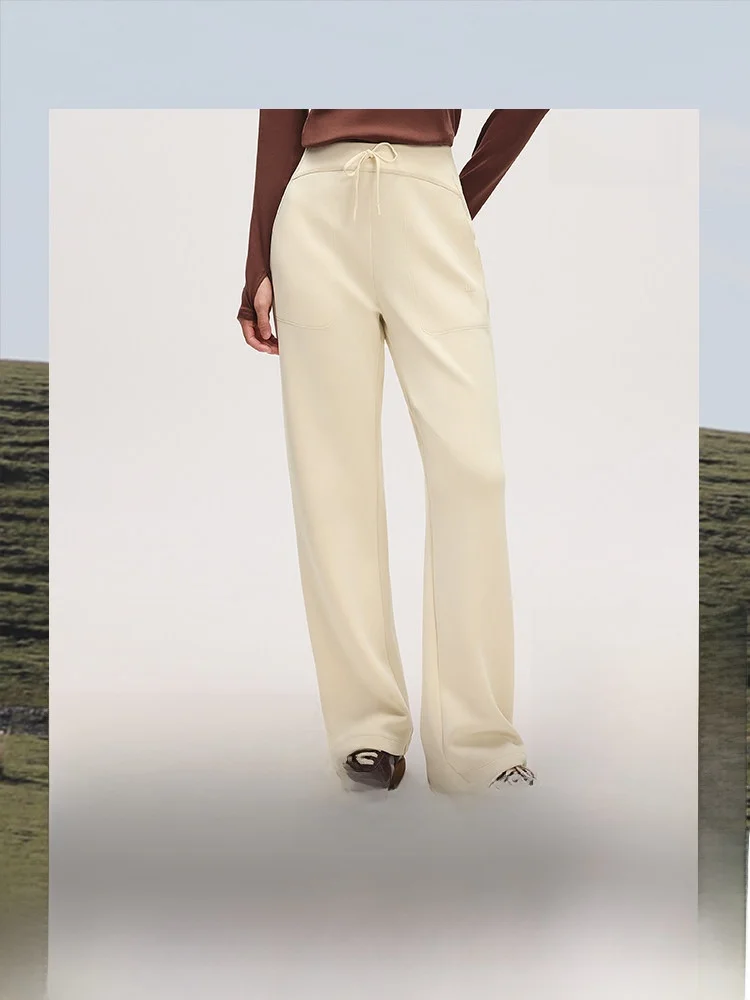 

High Elasticity Straight Leg Pants Women's Breathable Sweat Absorbing Outdoor Sports Casual Anti-Legging Modal Long Pants