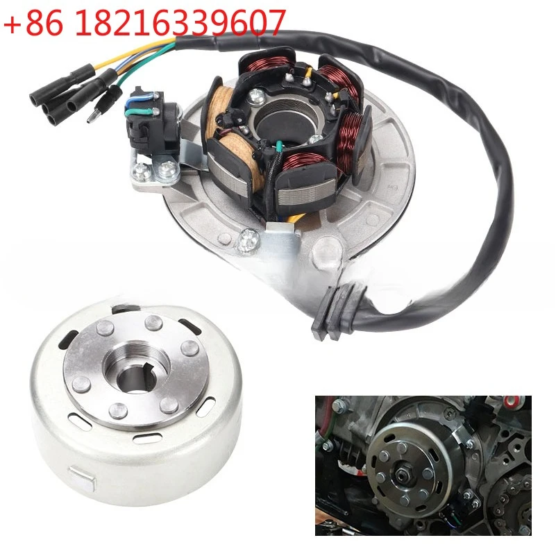 TAO Motorcycle Rotor Magneto Kits Stator Coil for Yinxiang Lying 150CC and 160CC Engine Motor Accessories