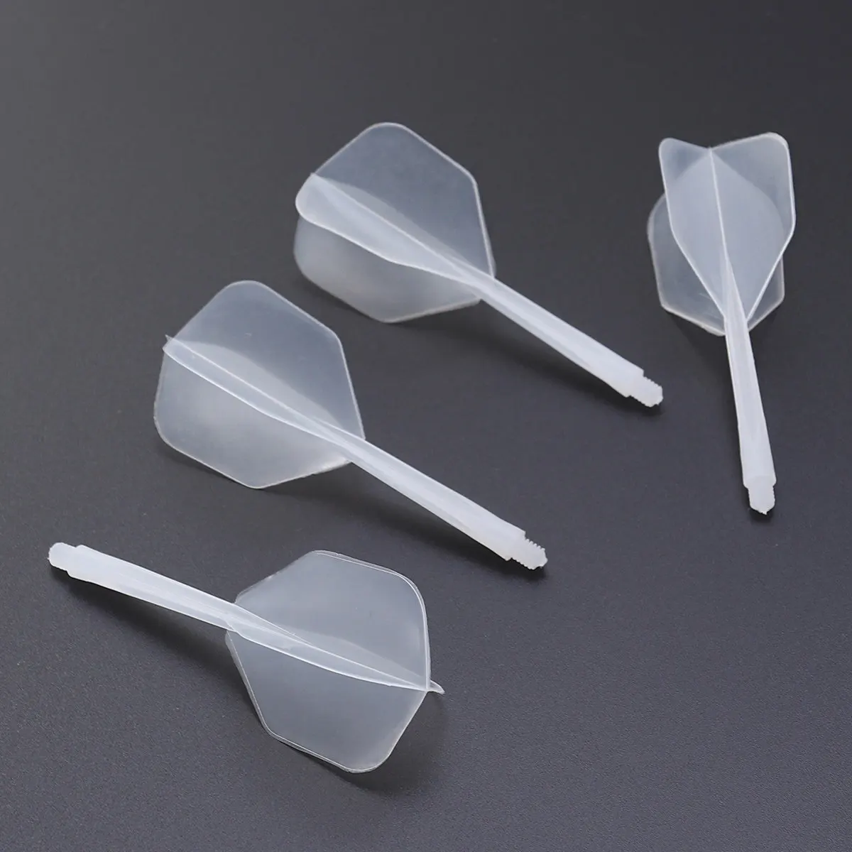 

4Pcs Flights for Premium Plastic Tail Wings Colorful Fine Thread Pattern Enhanced Balance Perfect Gift Accessory Adult