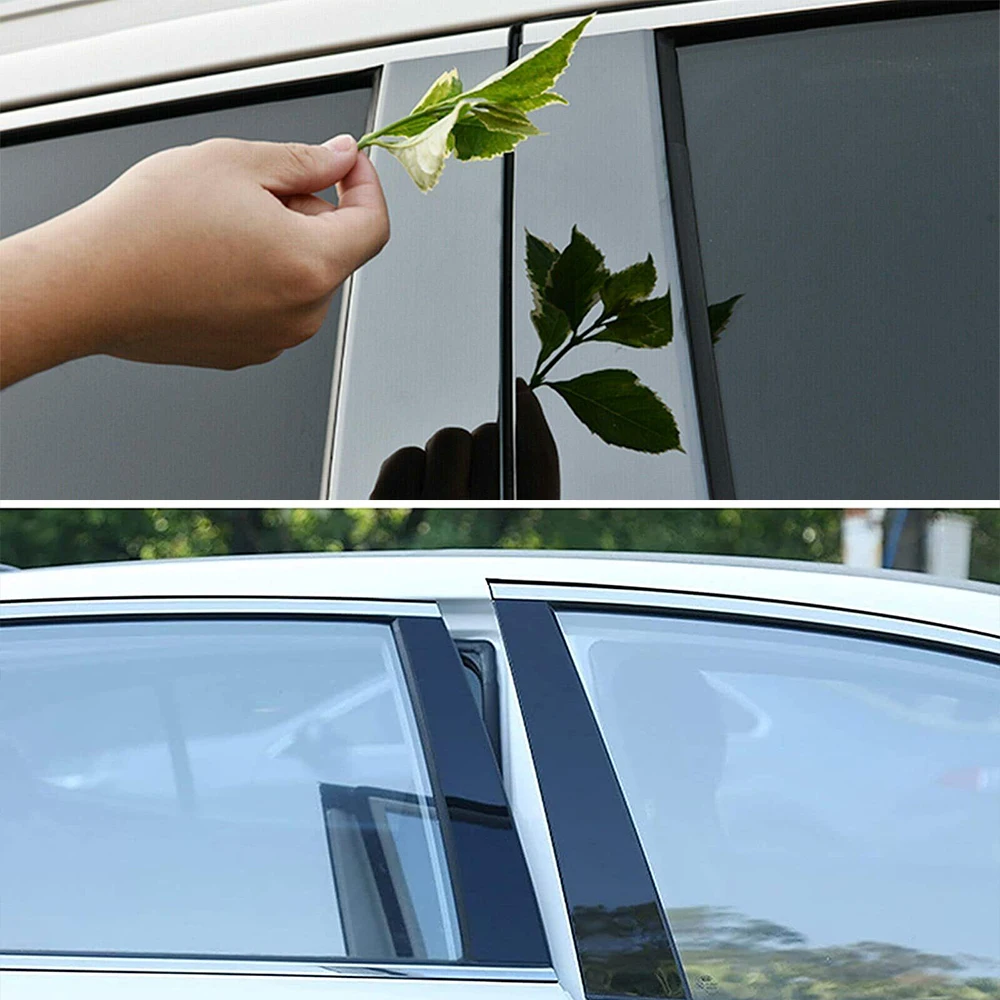 6Pcs Gloss Black Pillar Posts For Toyota Camry 2012 2013 2014 2015 2016 2017 Accessories Door Window Trim Cover BC Colum Sticker