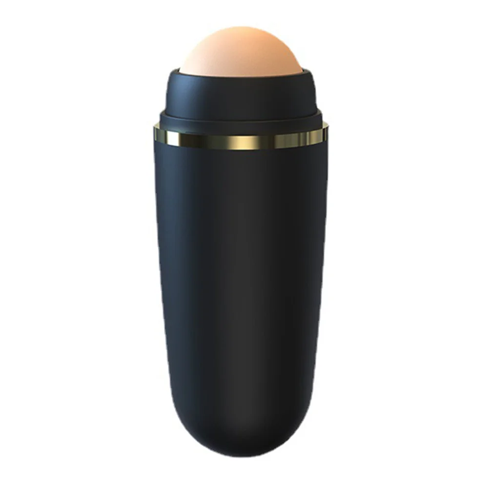 오일 흡수 볼 스킨케어 1개 메이크업 도구 미니 화산석 페이스 오일 흡수 롤러 뷰티 도구 얼굴 유분 제거