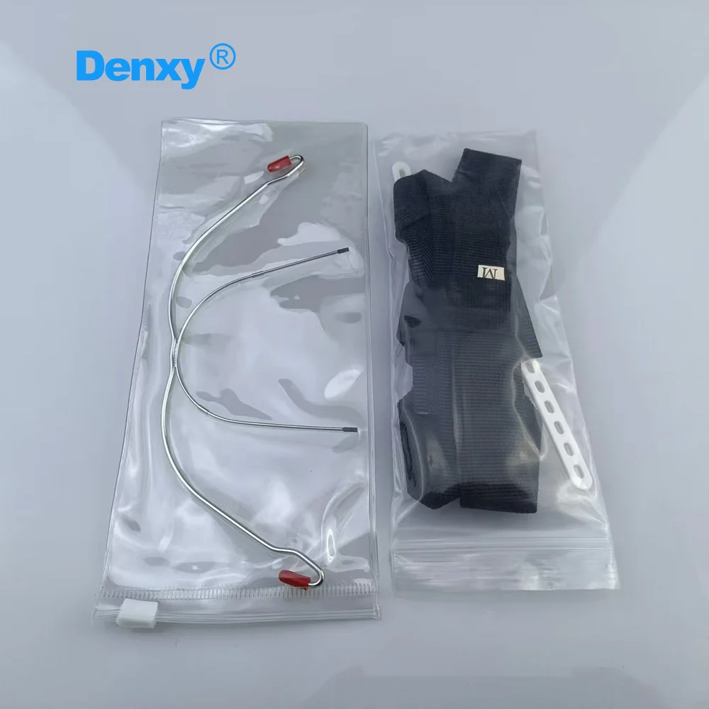 DENXY 1 Set Kieferorthopädische Kopfbedeckung mit Sicherheitsknopf, Gesichtsbow und Rückwärtszug für zahnmedizinische Anwendungen – Detail 6