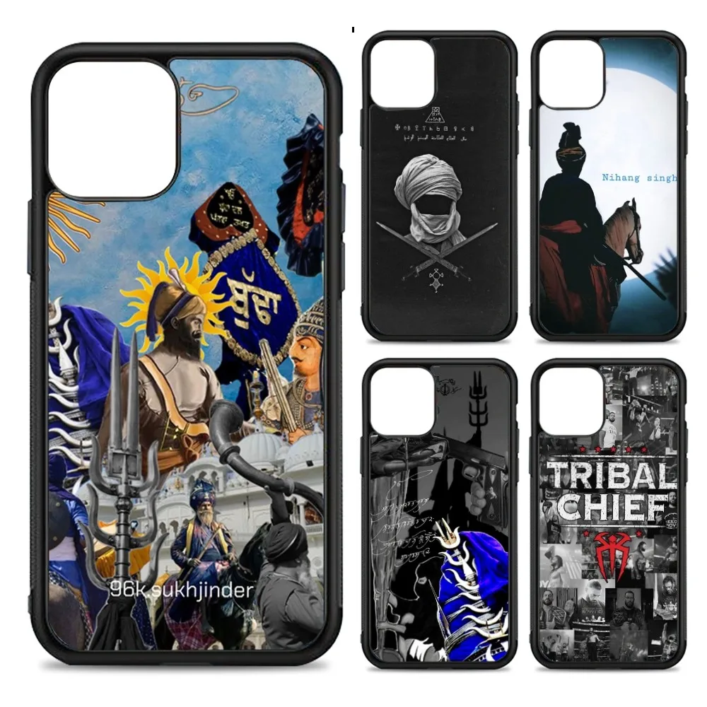 Nihang Singh Sikh Warrior Phone Case Silicone PC+TPU For For iPhone  11 12 13 14 15 16 Plus Pro Max Cover