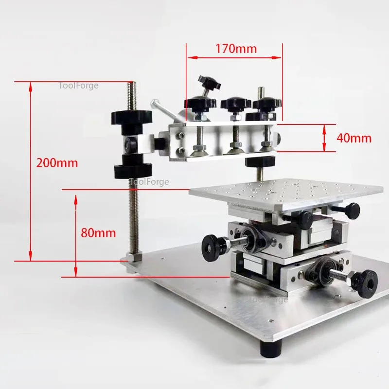 High Precision Manual Silk Screen Printing Platform 150x150MM SMT Solder Paste Silk Screen Printing Platform