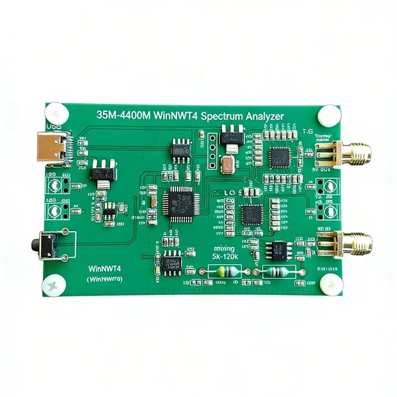 【HOT A69Z!】USB For RF Signal Testing Spectrum Analyzer 35Mhz-4400Mhz Source Winnwt4 Software Antenna Analysis Functionality