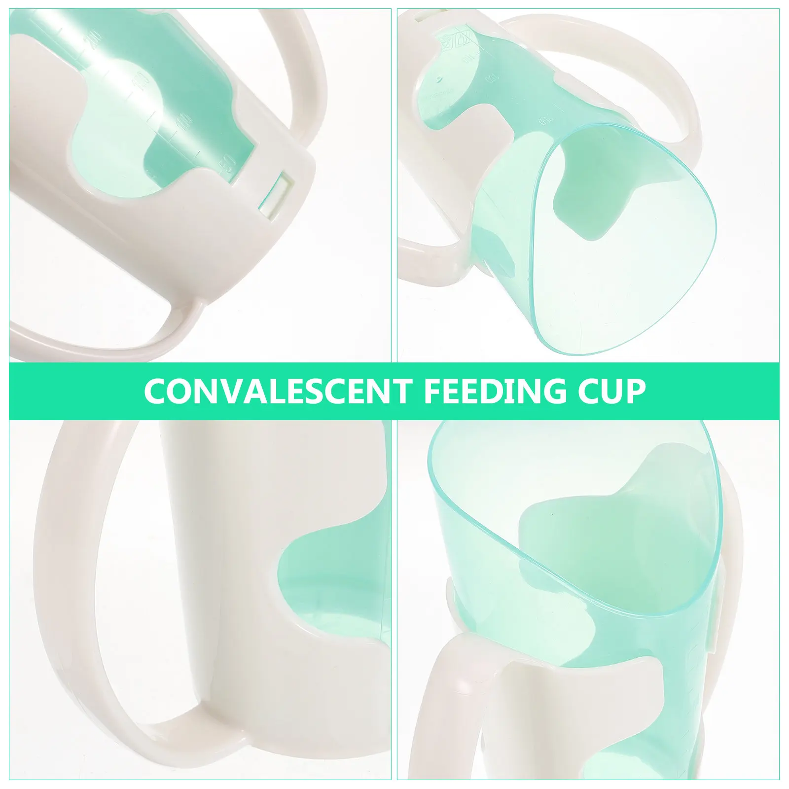 Elderly Spill Proof Sipping Cup Dual Handle Ergonomic Slanted Spout for Bedridden Patients Nursing Care Dysphagia Senior