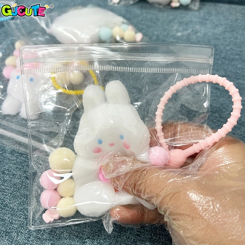 

Cartoon Squishy Toy Sheep Rabbit Mochi Soft Rubber Toy Cute Dog Pinching Slow Rebound Decompression Vent Toy Stress Release Gift