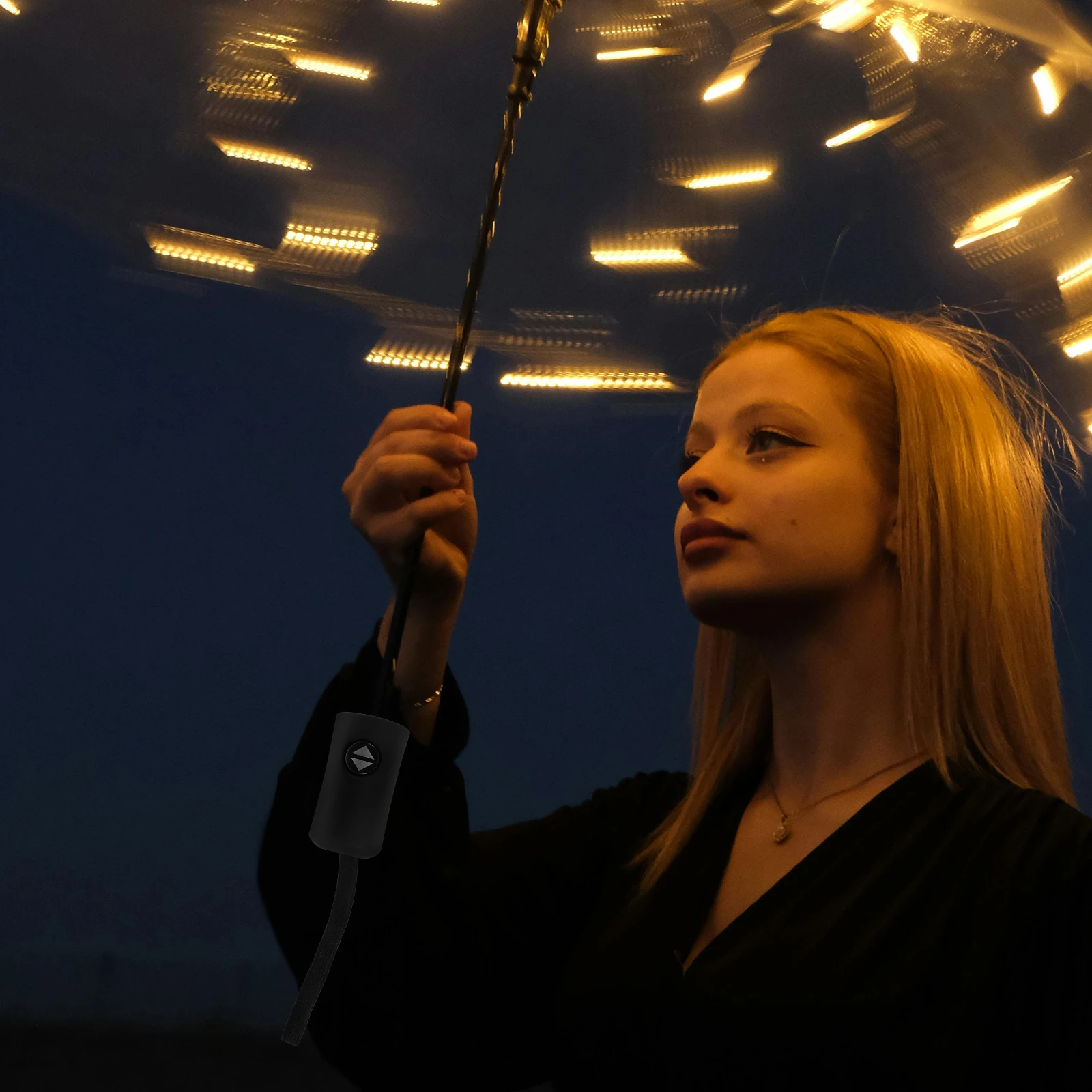 

Auto Open Close Umbrella Handle Replacement Foldable Travel Grip Strong Durability Lightweight Portable for Daily Commute