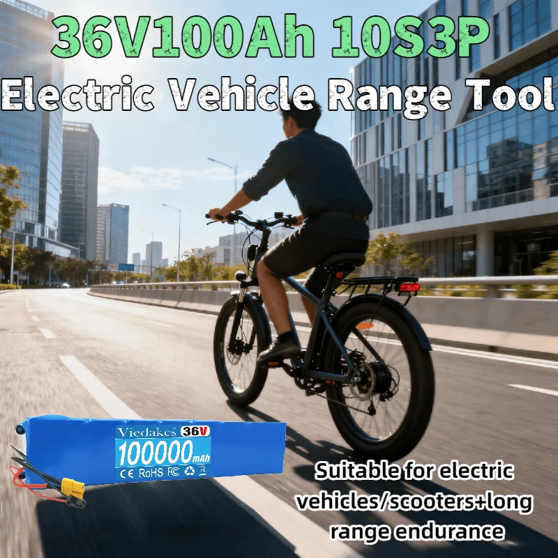 

10S3P 36V 100Ah Battery: Massive Capacity for RVs, Camping & Off-Grid Use – Stable Power Supply for Appliances, Lights & Tools