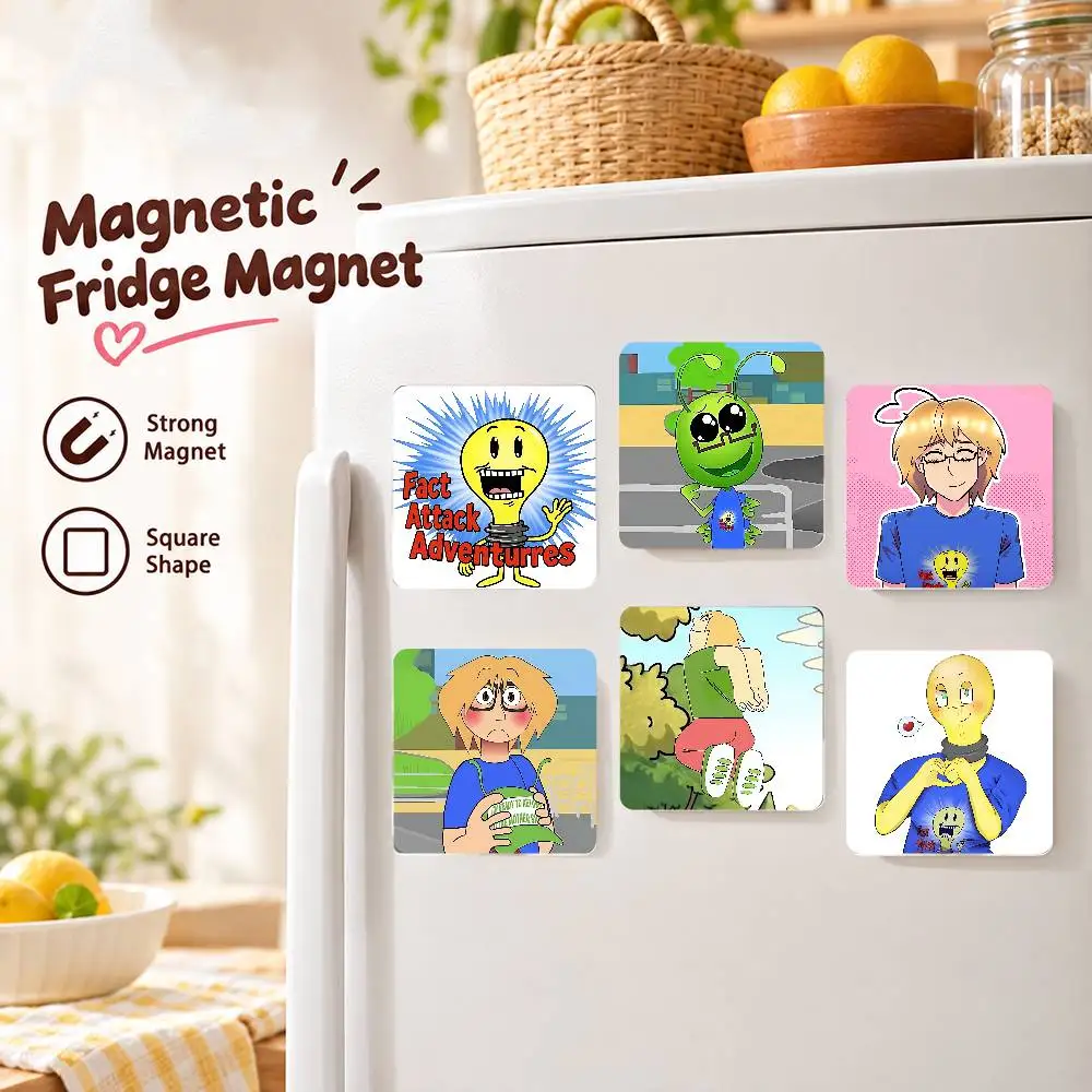 FOR FAA Jasper Acrylic Refrigerator Magnets Square Sticker Kitchen Office Decor Creative Birthday Craft Gift