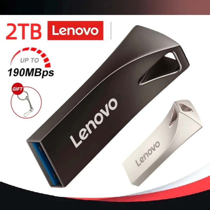 Lenovo-memoria USB 3,1 de alta velocidad para ordenador portátil, unidad Flash de 2TB, 32TB, 1TB, 512G, 128G