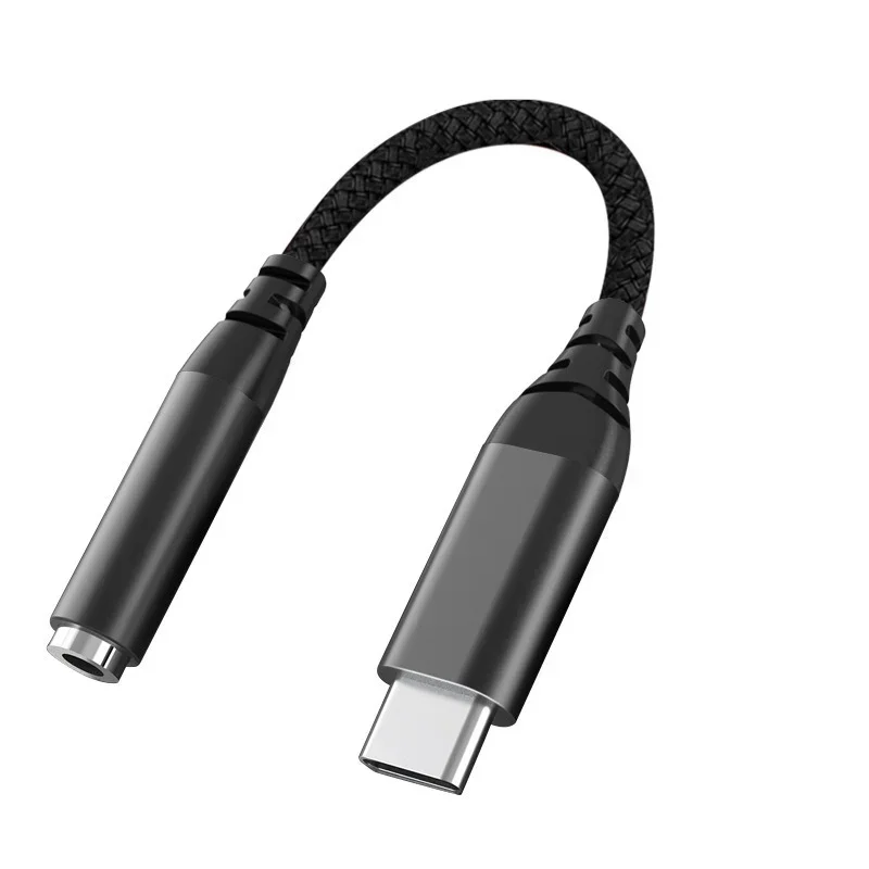 3.5mm Aux Adapter Type-c to USB 3.5 Jack Audio Cable Earphone Cable Converter for Galaxy S21 Ultra S20 Note 20