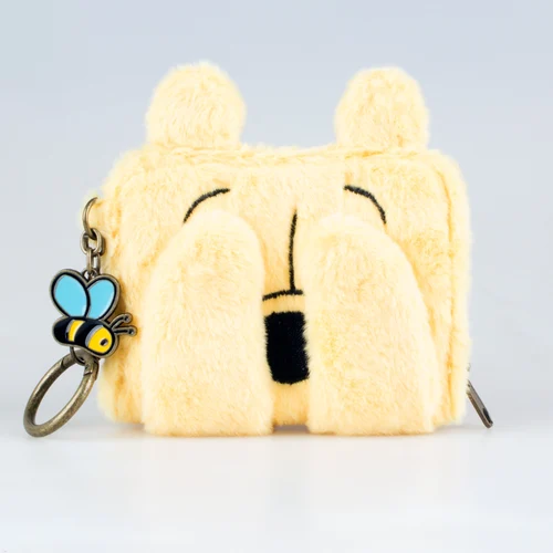 Imagen 2 del producto Cartera de felpa 3D de Winnie de Disney the Pooh, monedero con personalidad a la moda, tarjetero, ventana de identificación