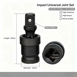 Air cannon pneumatic universal joint adapter 360 degree rotary joint electric wrench socket accessories tool