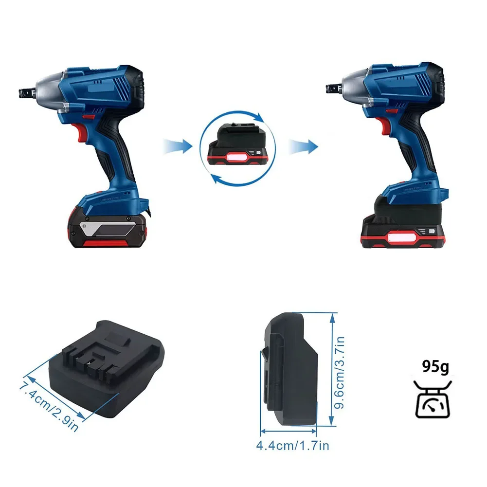 Para adaptador de batería de litio Parkside de 20V para herramientas Bosch de 18V y 20V compatibles con la serie GBA construcción duradera