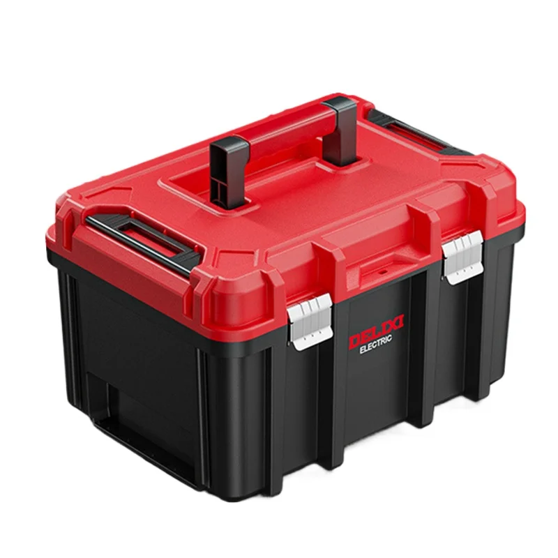 Handheld Tool Case Large Double-layer Tools Box Multifunctional Hard Case Toolbox Portable Manual Tool Stackable Storage Boxes