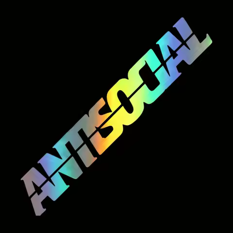 LYKX Funny Motorcycle Sticker Antisocial Letter Car Stickers Vinyl Decal on Car Styling for Yamaha Suzuki