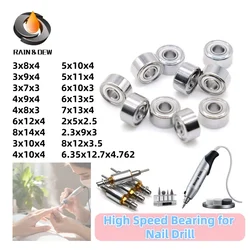 10Pcs 830 693ZZ ABEC-9 Tips Bearing 3x8x4mm For Strong Handpiece Bearing 940 1260 1480 1030 1040 1050 1060 1360 Naill Drill