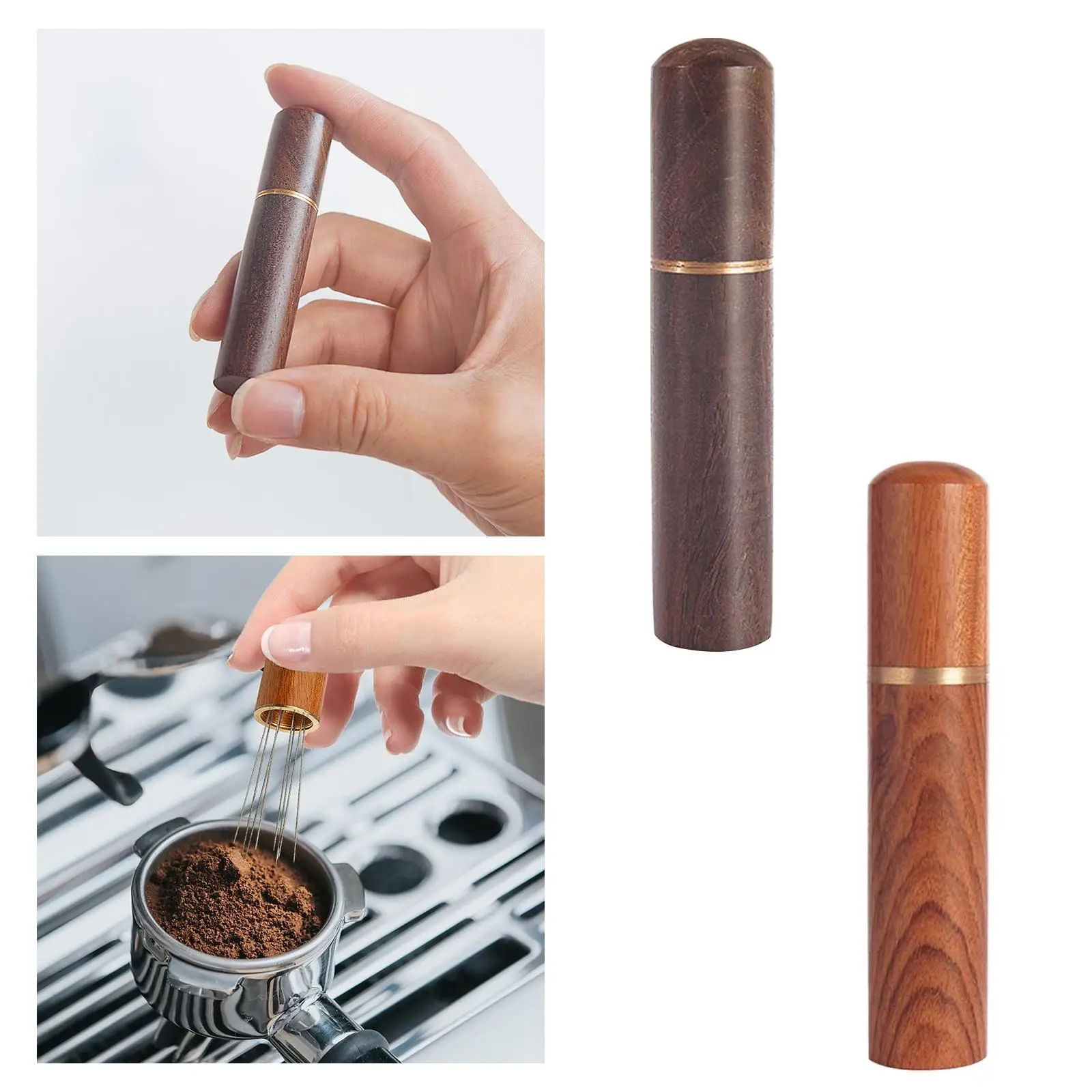 ผู้จัดจําหน่ายเข็มเอสเปรสโซเครื่องมือคนด้ามไม้พร้อมขาตั้งสําหรับคนรักกาแฟ