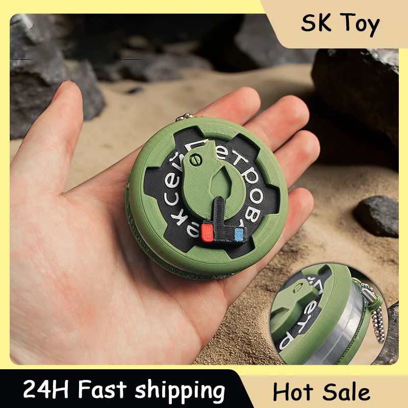 

3D-6cm Delta Force Game Props Model Razor Wire Grenade Game Collection Keychain Pendant Boys Gifts