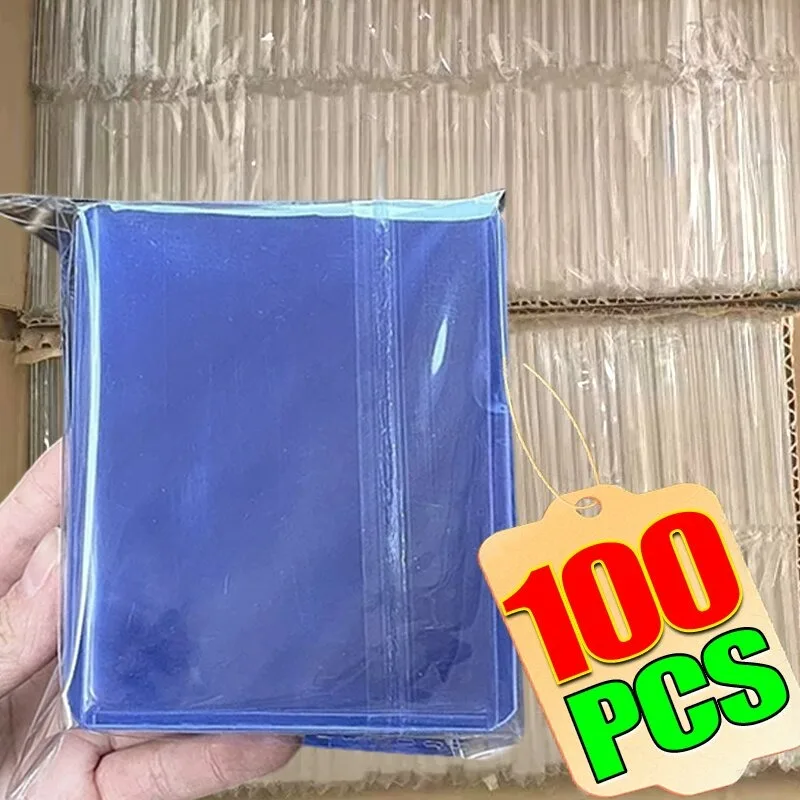 

100pcs 35PT Transparent Card Sleeves Top Loaders PVC Hard Plastic Game Cards Holder Cover for Collectible Trading Cards Holder