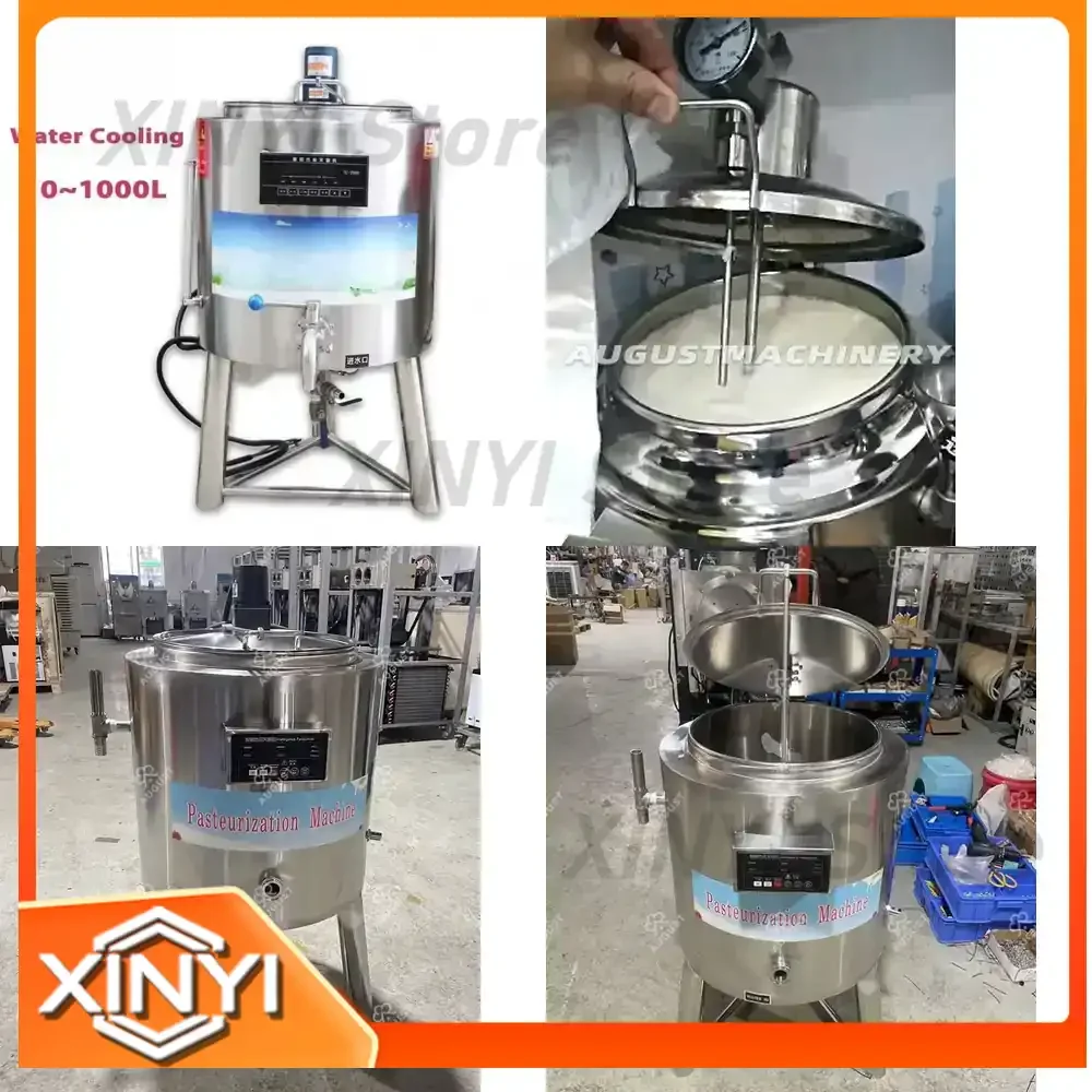 Electric Heating Milk Pasteurizer 500L for Dairy Processing Equipment Industrial Food Pasteurization Tank Sealed Top with