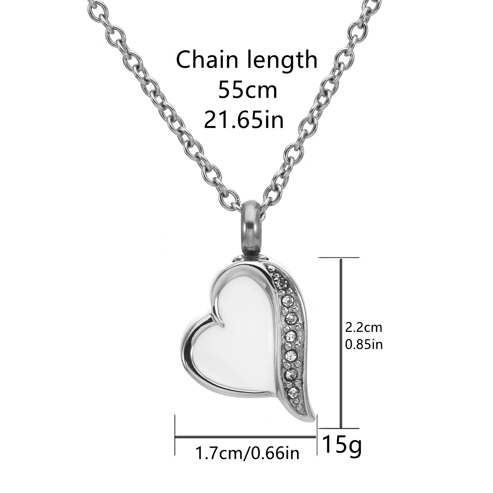 Cremation Jewelry for Ashes for Human Keepsake Stainless Steel Memorial Pendant Cremation Urn Necklace for Human Ashes