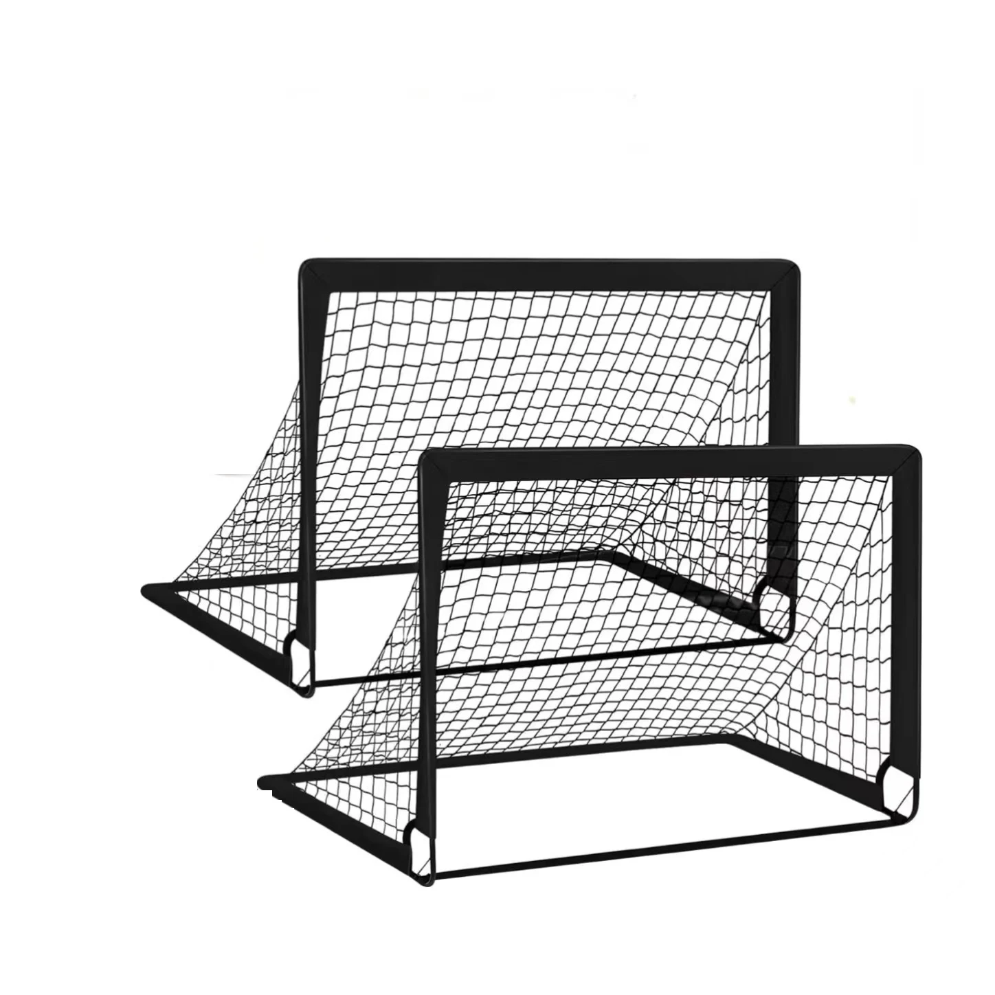 

High Quality Outdoor Kids Sport Toys 2 Nets Mini Folding Portable Football Soccer Goals for Sale