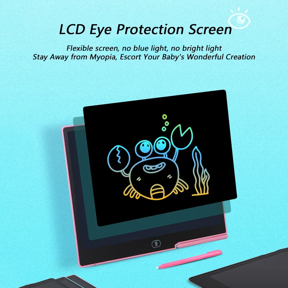 16/10/8.5-inch LCD Writing Tablet Electronic Painting Doodle Board Digital Color Handwriting Board Kids Gift USB Rechargeable