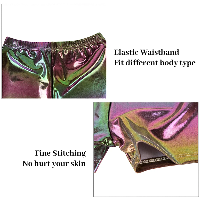 ملابس الجمباز بدون أكمام للفتيات من قطعة واحدة مطبوعة بالزهور اللامعة مع شورت هيربان