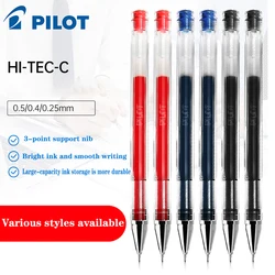 Pilot-bolígrafo de Gel HI-TEC-C de acero, de secado rápido y suave, 0,25/0,3/0,4/0,5mm, accesorios de oficina para regreso a la escuela, 1 unidad