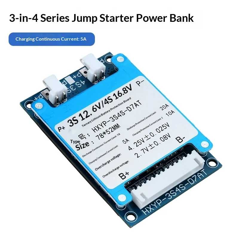 3S 4S 12V 24V Ternary Lithium Battery Protection Board 5A Charge With Temperature Control Starter Power Supply