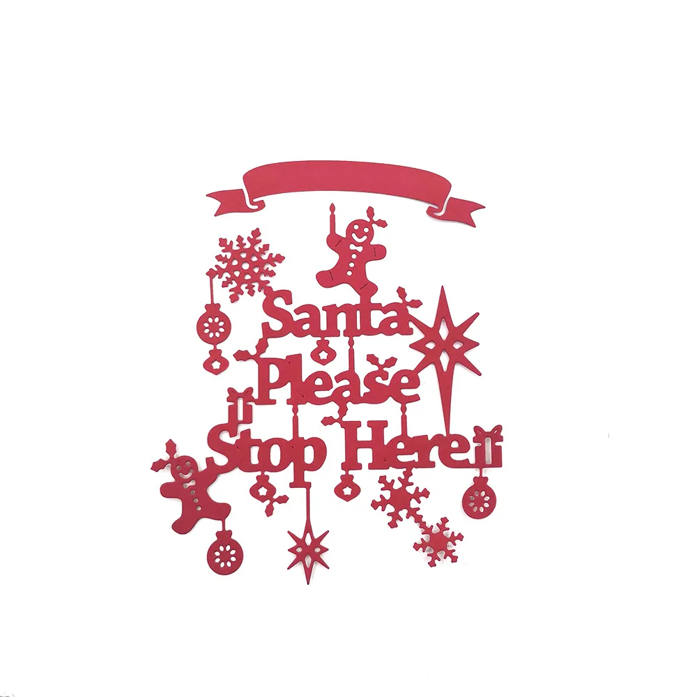 

Merry Christmas metal cutting dies mold Scrapbooking decoration paper craft mould blade punch template Embossing stencils 1PCS