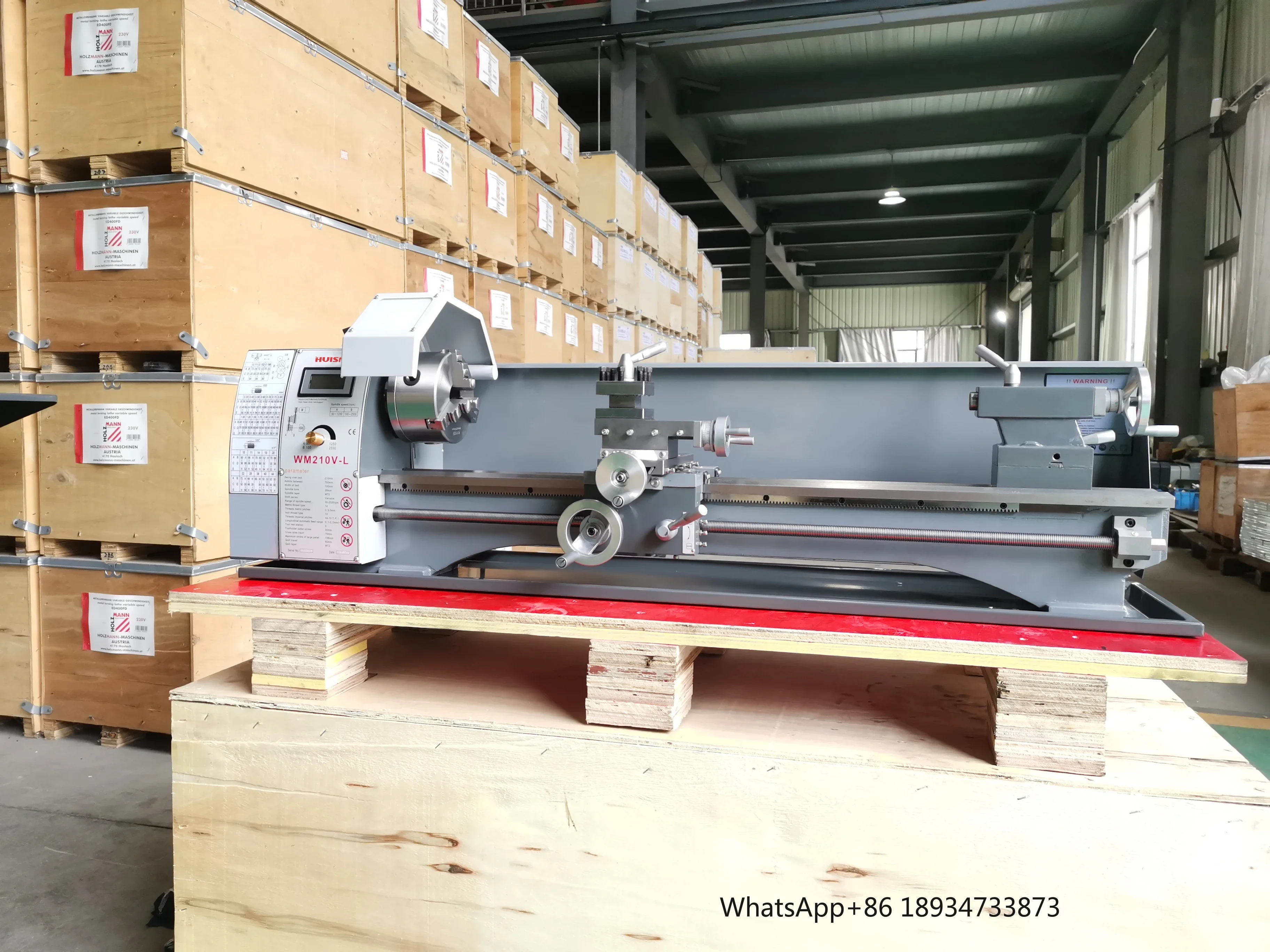 HUISN Extend WM210V*800mm  Hobby Metal Manual Lathe  Machine Turning Machine Lathes Bench Top Mini Metal Lathes