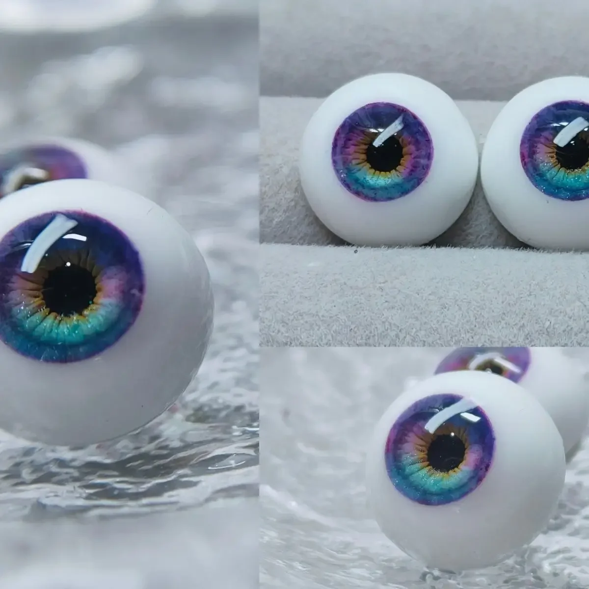 

New Doll Eyes 8/10/12/14/16/18mm for 1/3 1/4 1/6 1/8 Bjd Doll Ob11 Plaster Eyeball Handmade Bjd Eye Diy Girl Toys Accessories